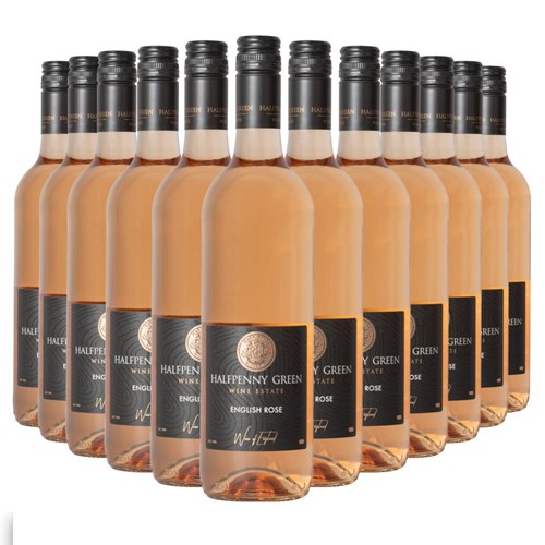 Case of 12 Halfpenny Green English Rose Wine 75cl